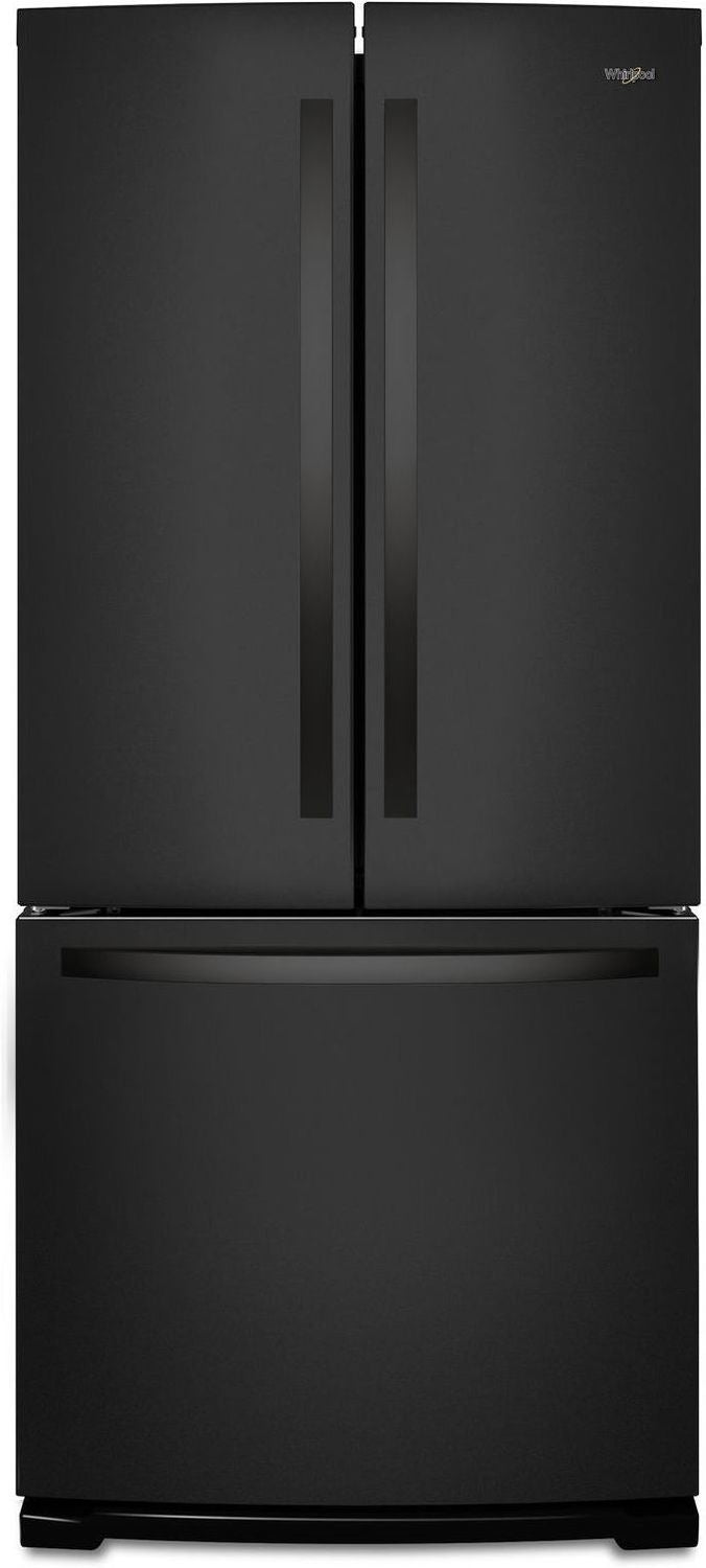 Whirlpool 29.5" 20 Cu. Ft. Black French Door Refrigerator - WRF560SMHB