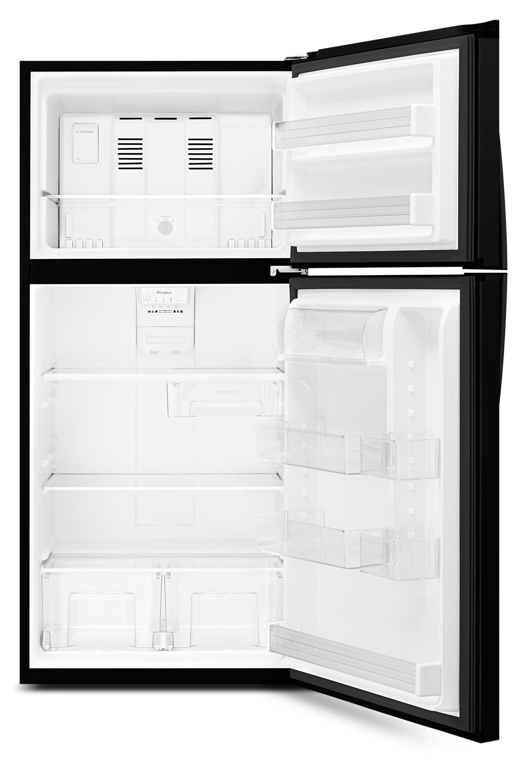 Whirlpool 30" 19.2 Cu. Ft. Black Top-Freezer Refrigerator - WRT549SZDB