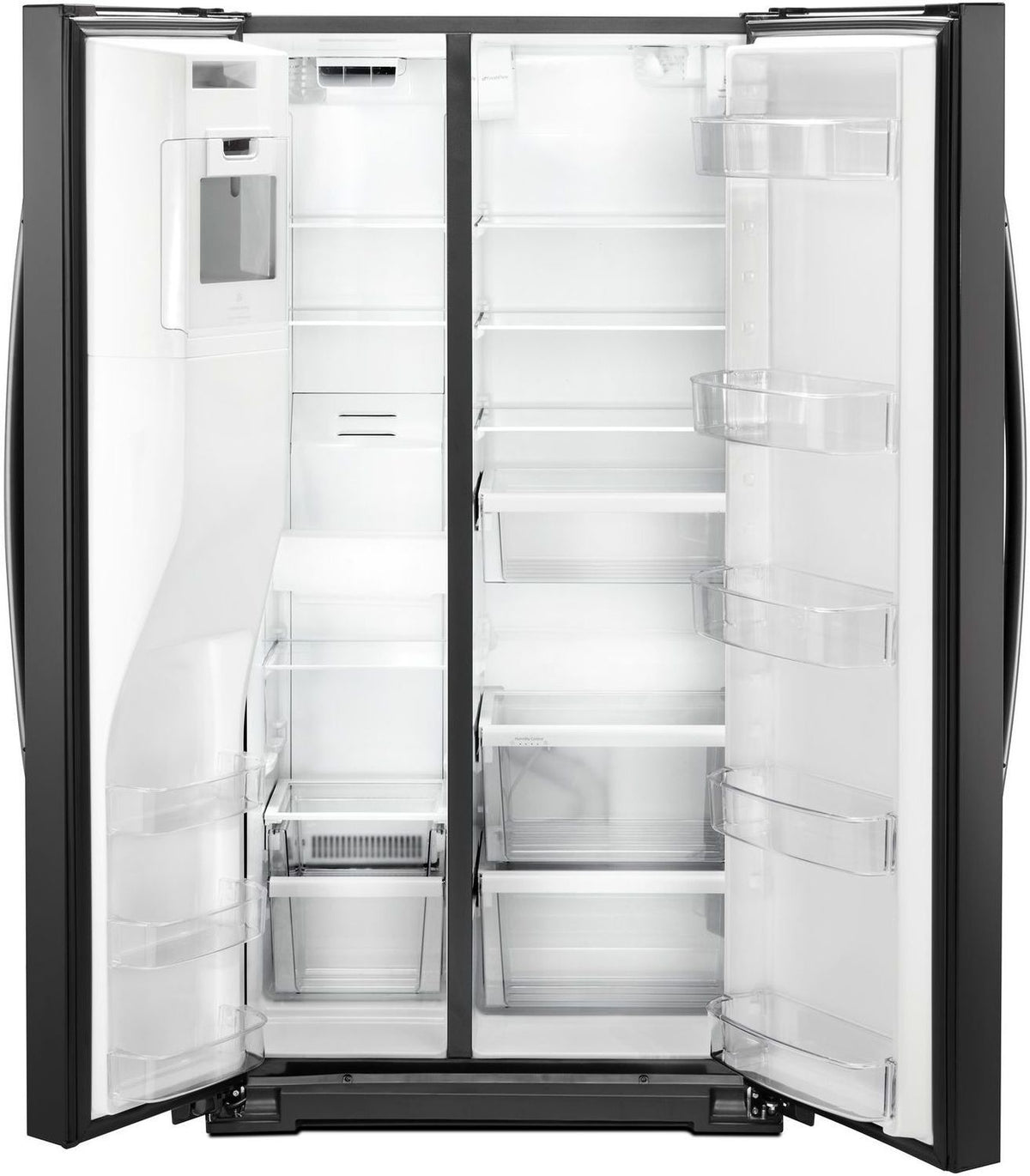 Whirlpool Black Counter-Depth Side-by-Side Refrigerator (21 Cu. Ft.) - WRS571CIHB