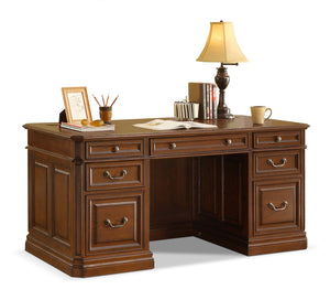 Johanne Executive Desk - Chocolate Oak