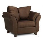 Collier Sofa and Chair Set - Chocolate