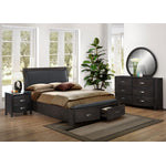 Cinema 6-Piece King Storage Bedroom Package - Charcoal