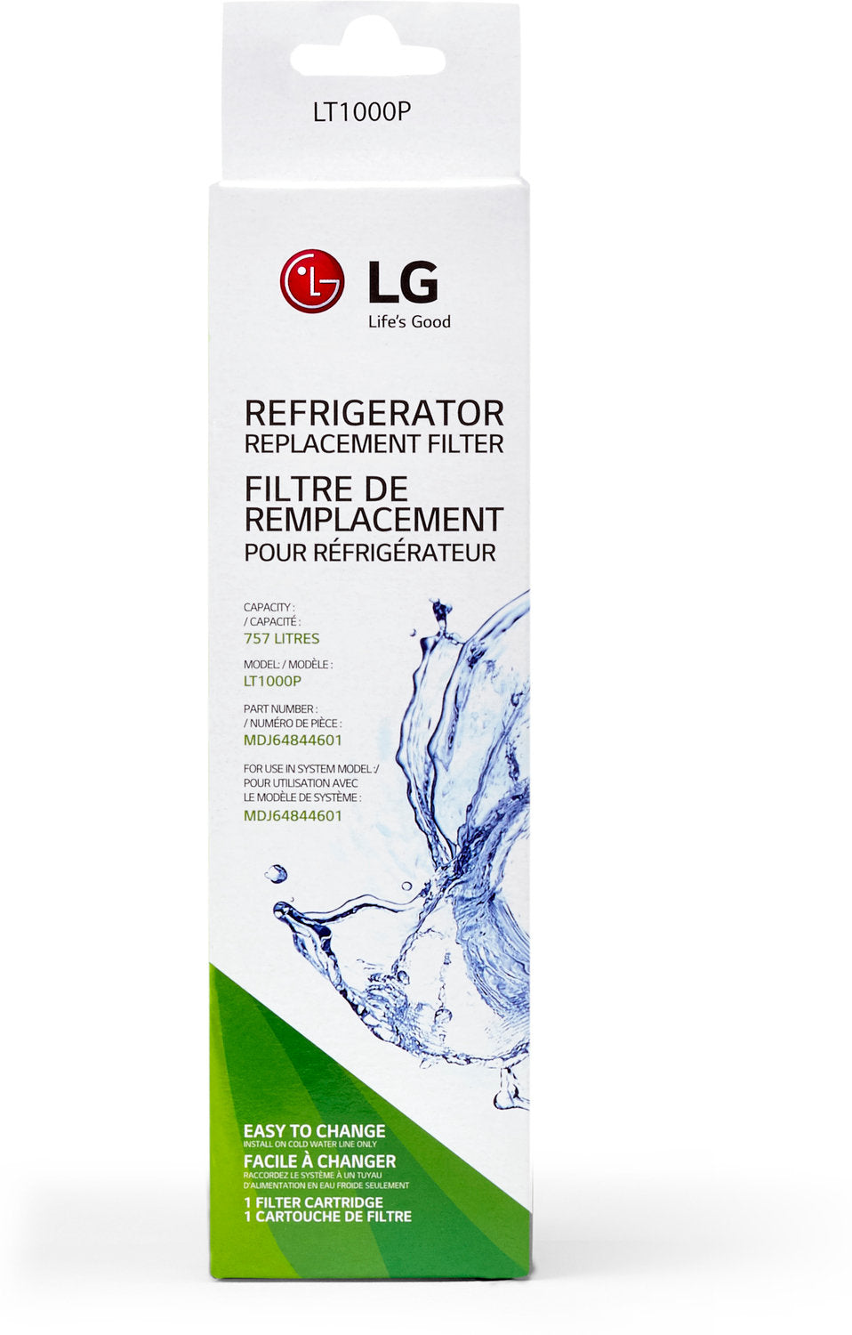 LG Appliances Water Filter - LT1000P