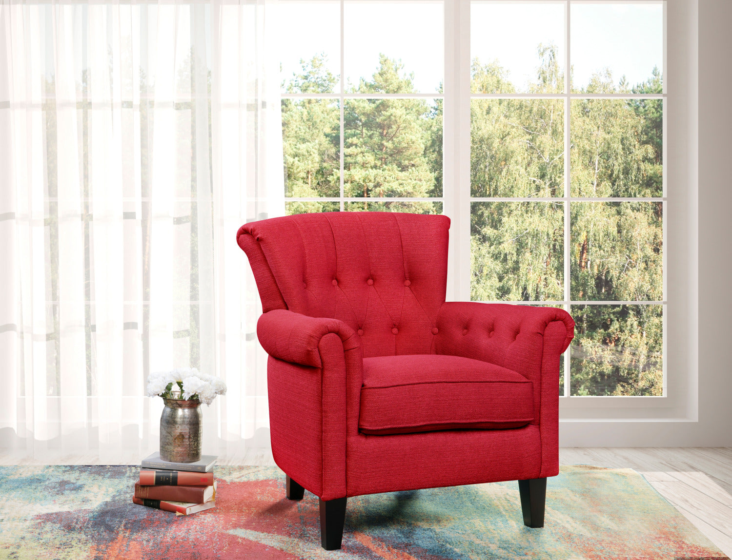 Molly Accent Chair - Red
