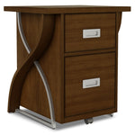 Savo 2-Drawer File Cabinet - Brown
