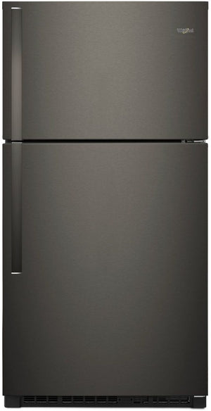 Whirlpool 32.8" 21 Cu. Ft. Black Stainless Steel Top-Freezer Refrigerator - WRT541SZHV