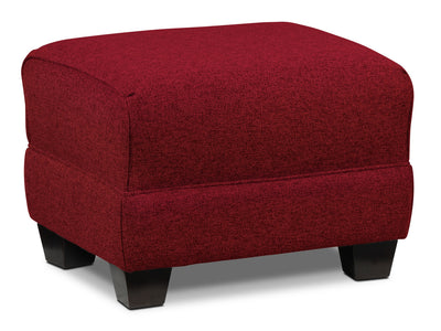 Ashby Ottoman - Red