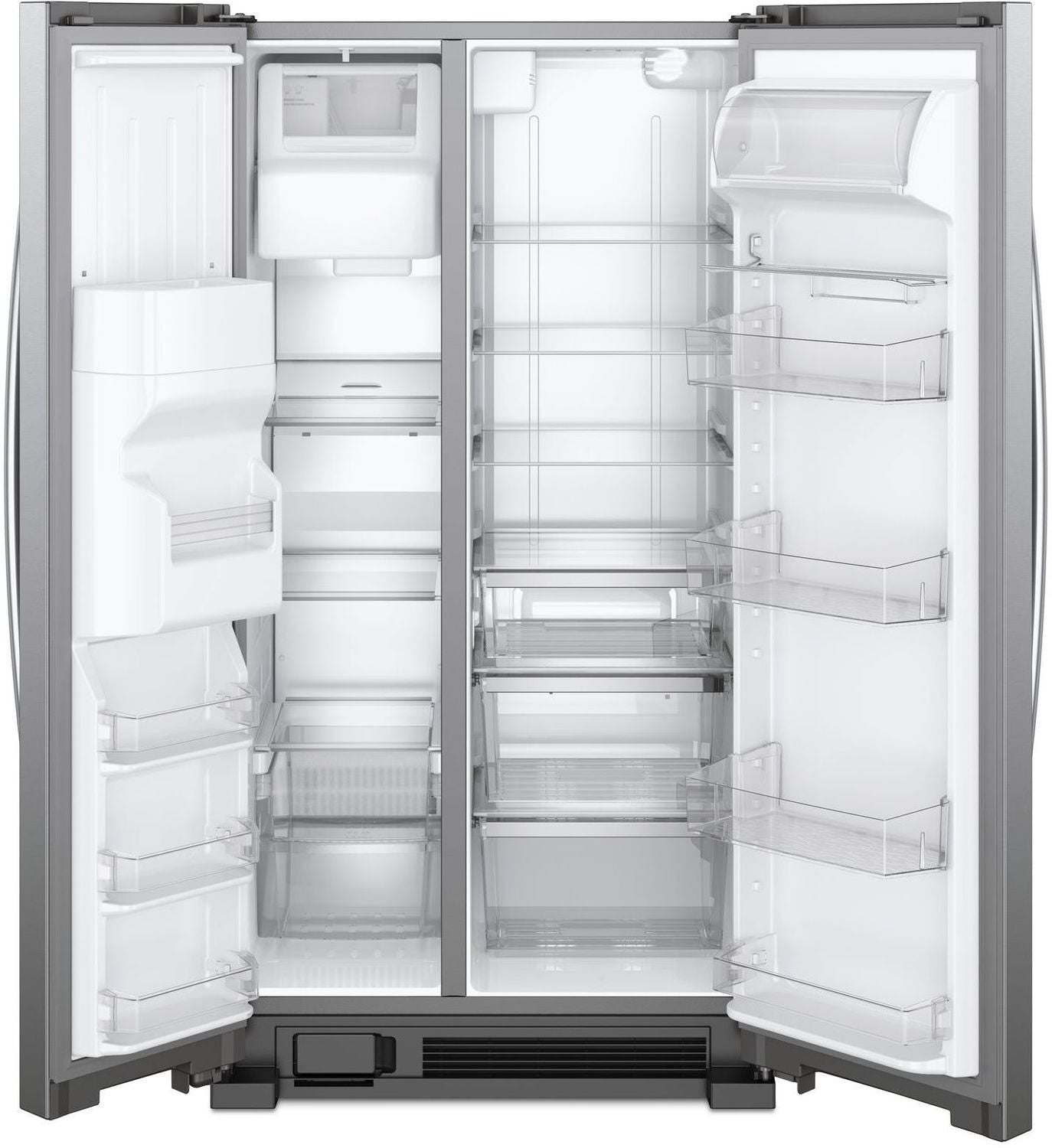 Whirlpool 35.88" 25 Cu. Ft. Stainless Steel Side-by-Side Refrigerator - WRS325SDHZ