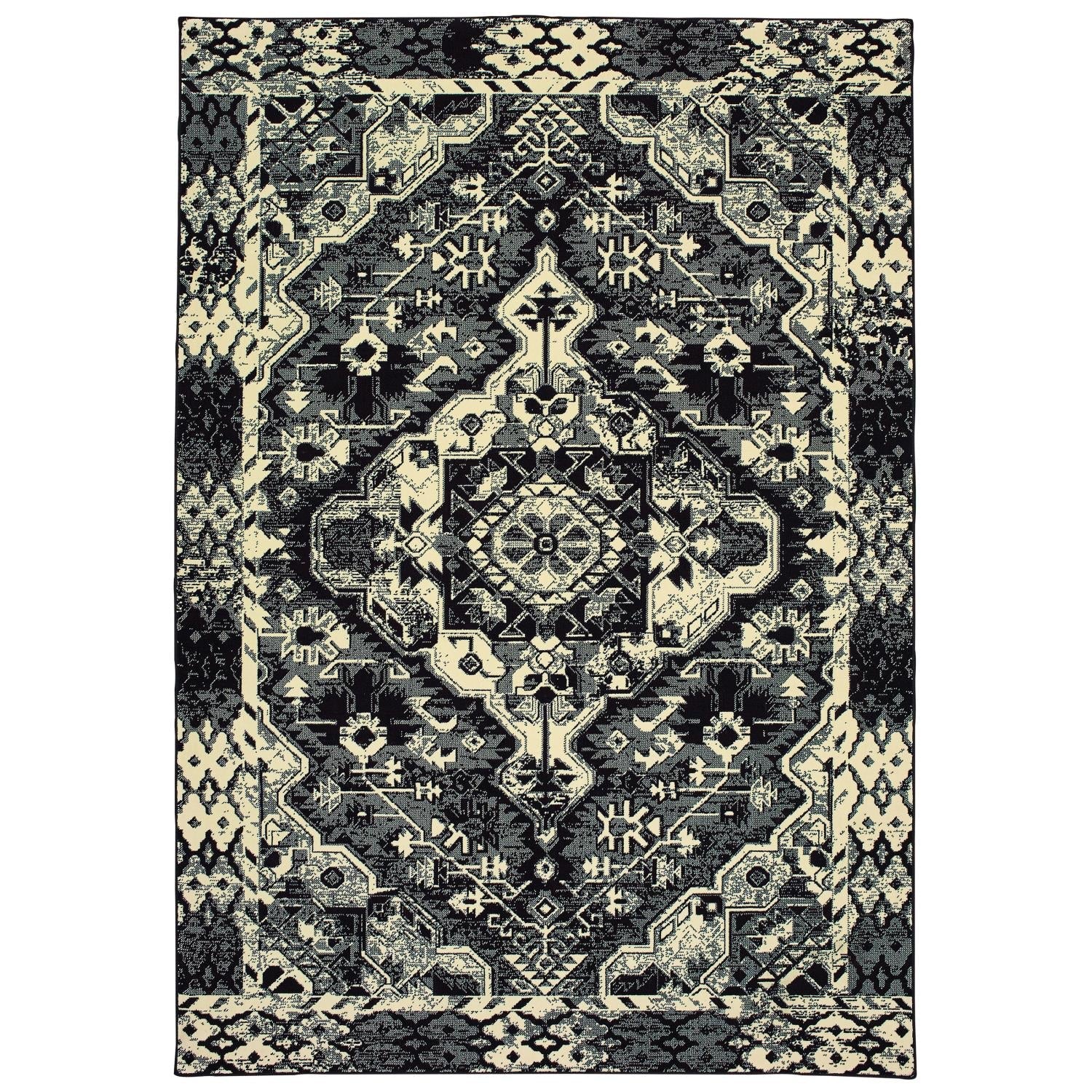 Ledger W5603KL Tribal Area Rug (5'3"X7'6")