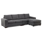 Danielle 2-Piece Sectional with Right-Facing Chaise - Grey