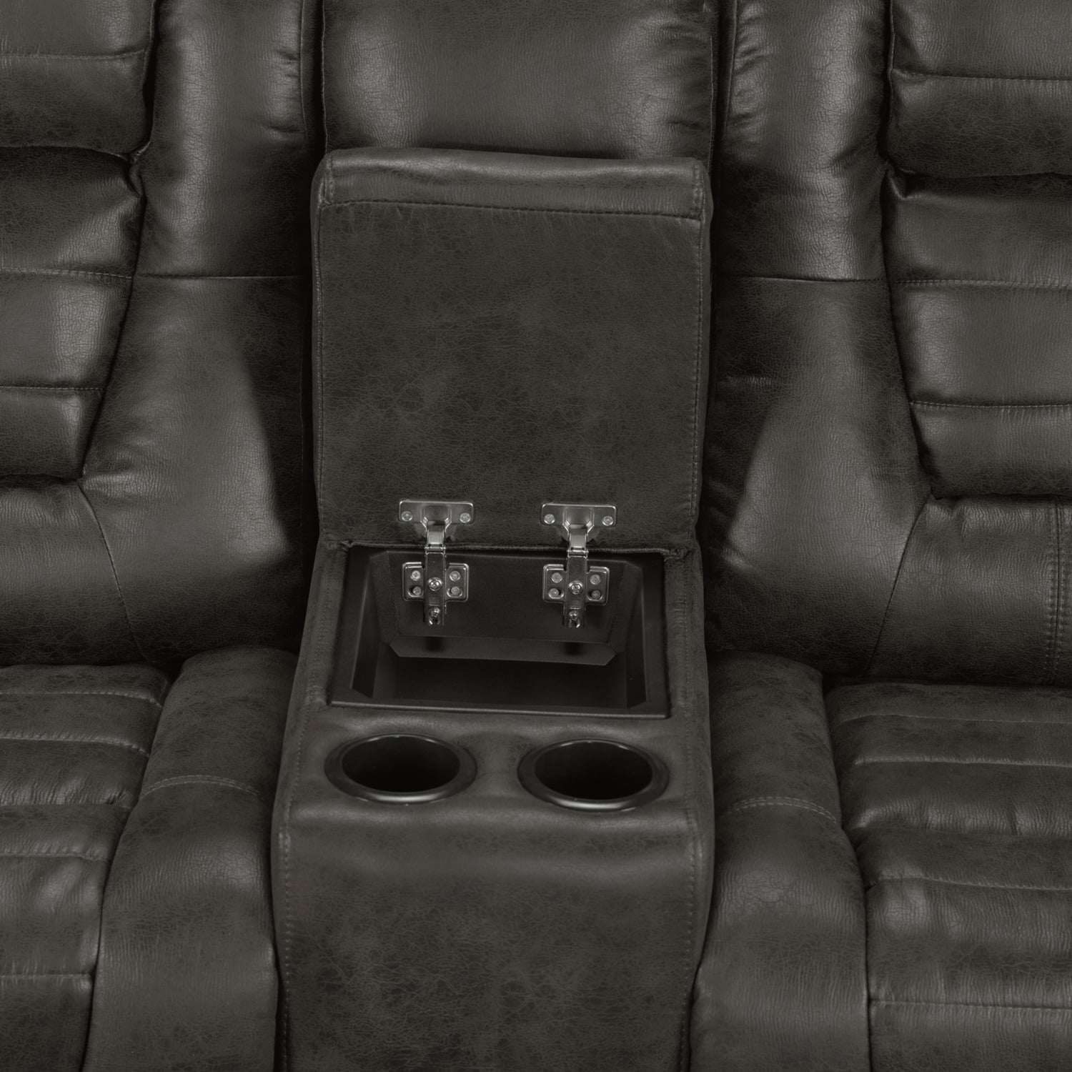 Dakota Power Reclining Loveseat - Charcoal