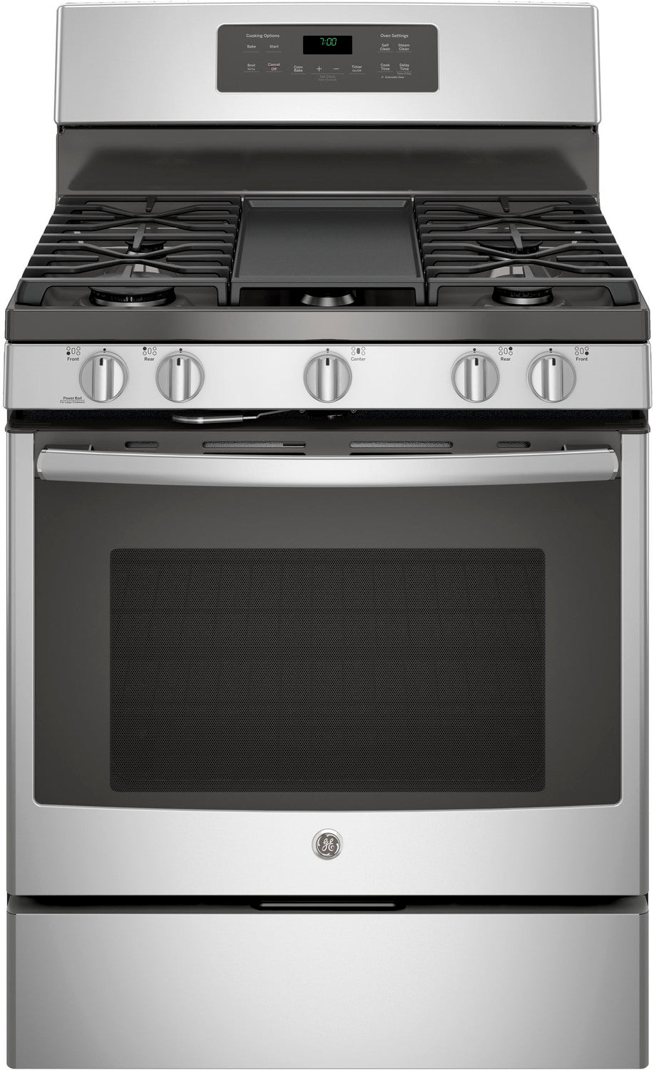 GE Stainless Steel Freestanding Gas Convection Range (5.0 Cu. Ft.) - JCGB700SEJSS