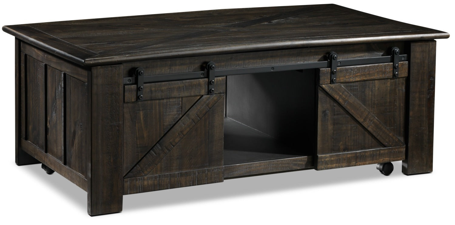 Gable 50" Lift-Top Coffee Table - Weathered Charcoal