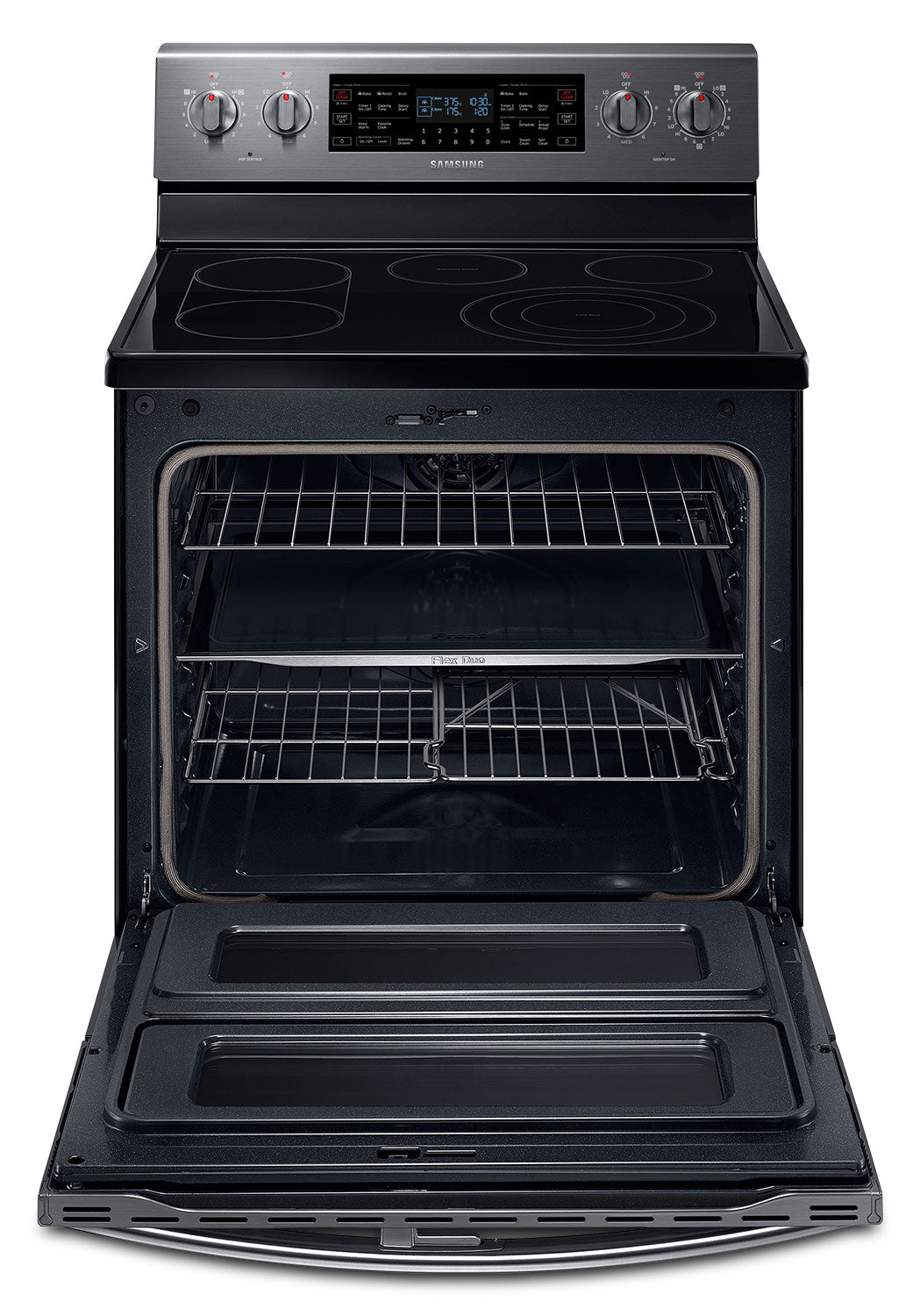 Samsung Black Stainless Steel Freestanding Electric Convection Range (5.9 Cu. Ft.) - NE59J7850WG/AC