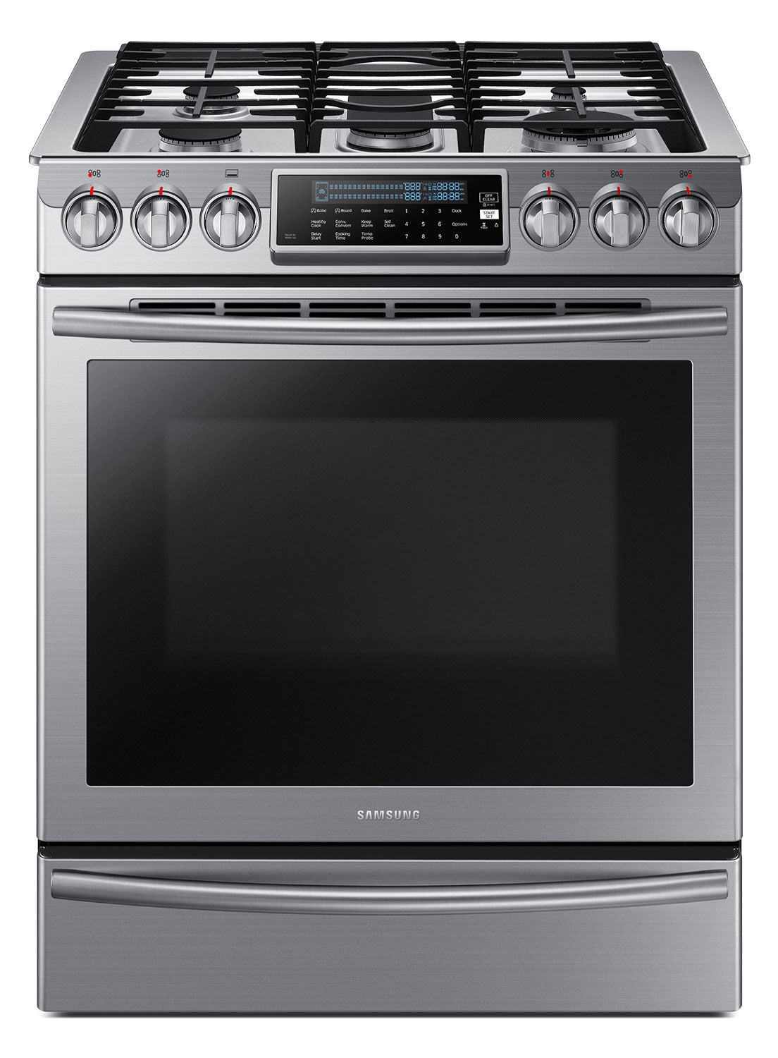 Samsung Stainless Steel Slide-In Gas Range (5.8 Cu. Ft.) - NX58H9500WS