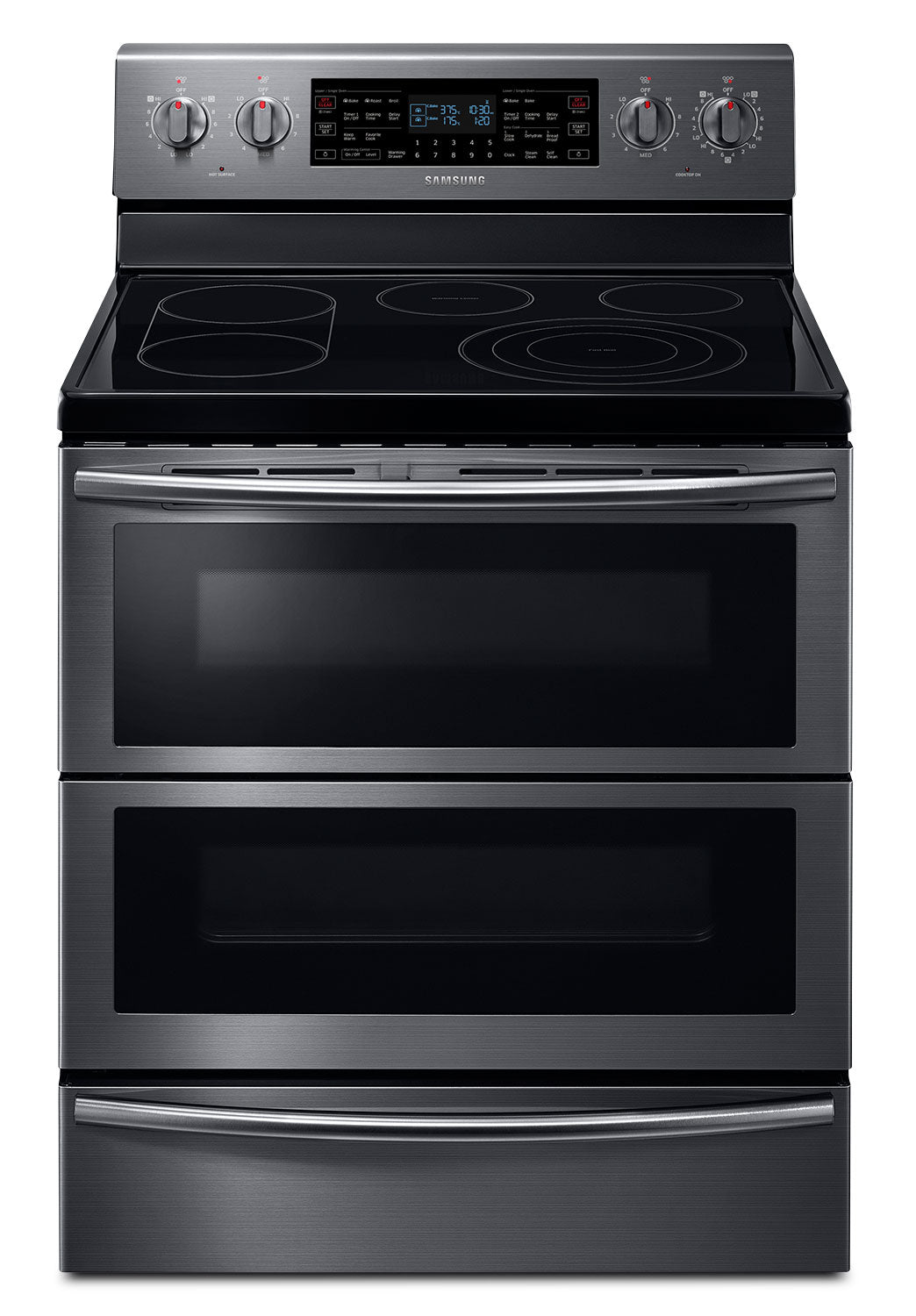 Samsung Black Stainless Steel Freestanding Electric Convection Range (5.9 Cu. Ft.) - NE59J7850WG/AC