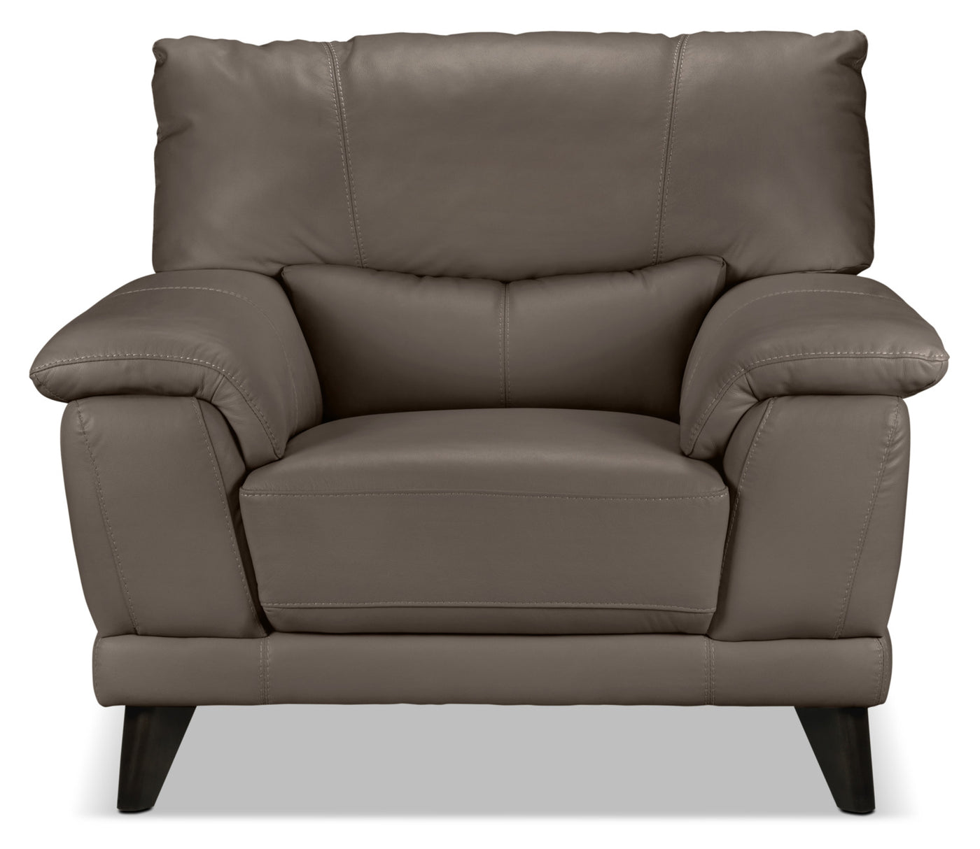 Braylon Leather Chair - African Grey