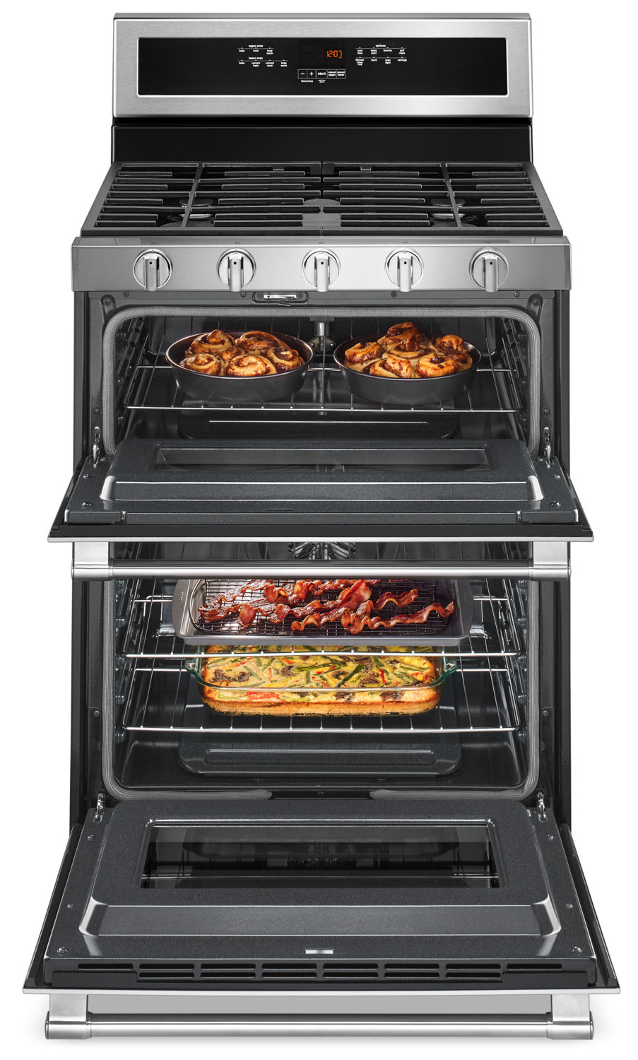 Maytag Stainless Steel Freestanding Gas Double Oven (6.0 Cu. Ft.) - MGT8800FZ