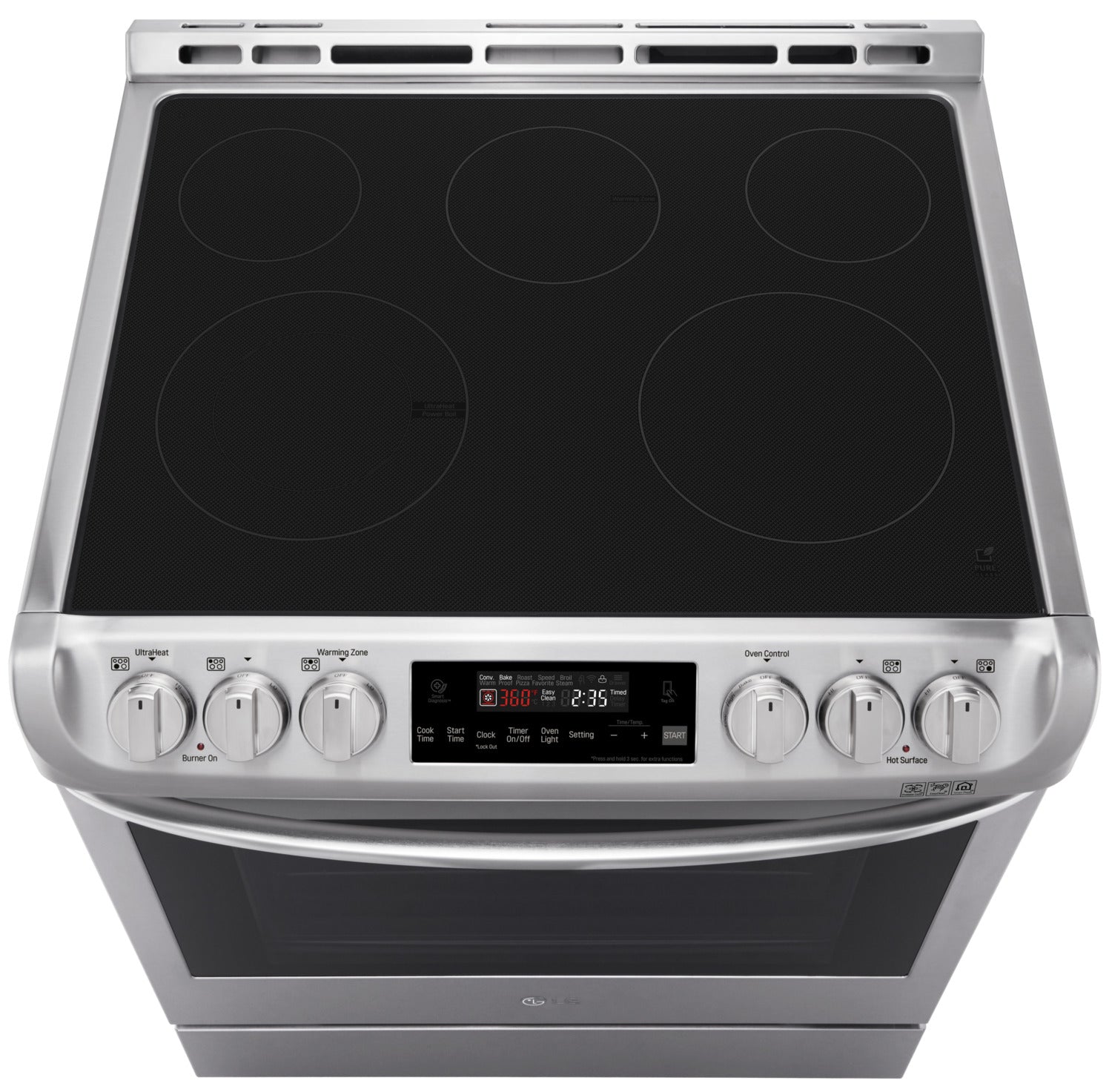 LG Appliances Stainless Steel Slide-In Electric Convection Range (6.3 Cu. Ft.) - LSE4611ST