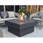 Yak Loum Concrete Lava Stone Fire Pit (Modeno) – Propane