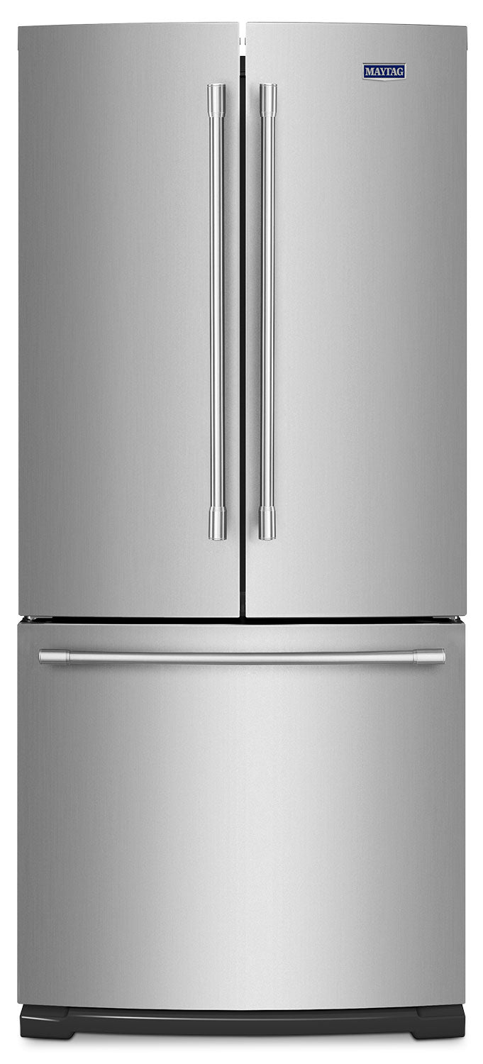 Maytag 30" 19.6 Cu. Ft. Stainless Steel French Door Refrigerator - MFB2055FRZ