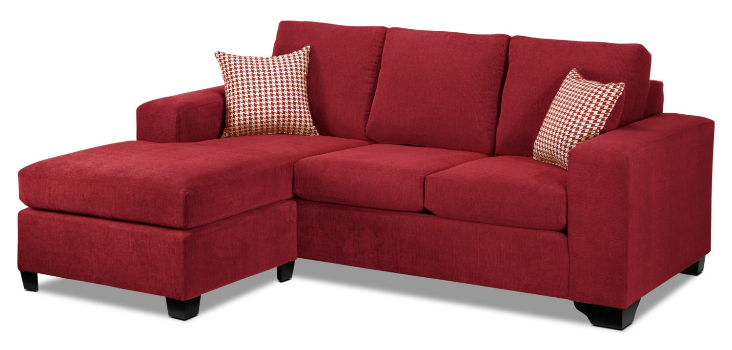 Fava Chaise Sofa - Red