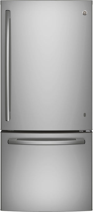 GE Stainless Steel BOTTOM-FREEZER REFRIGERATOR (20.9 CU. FT.) - GDE21DSKSS