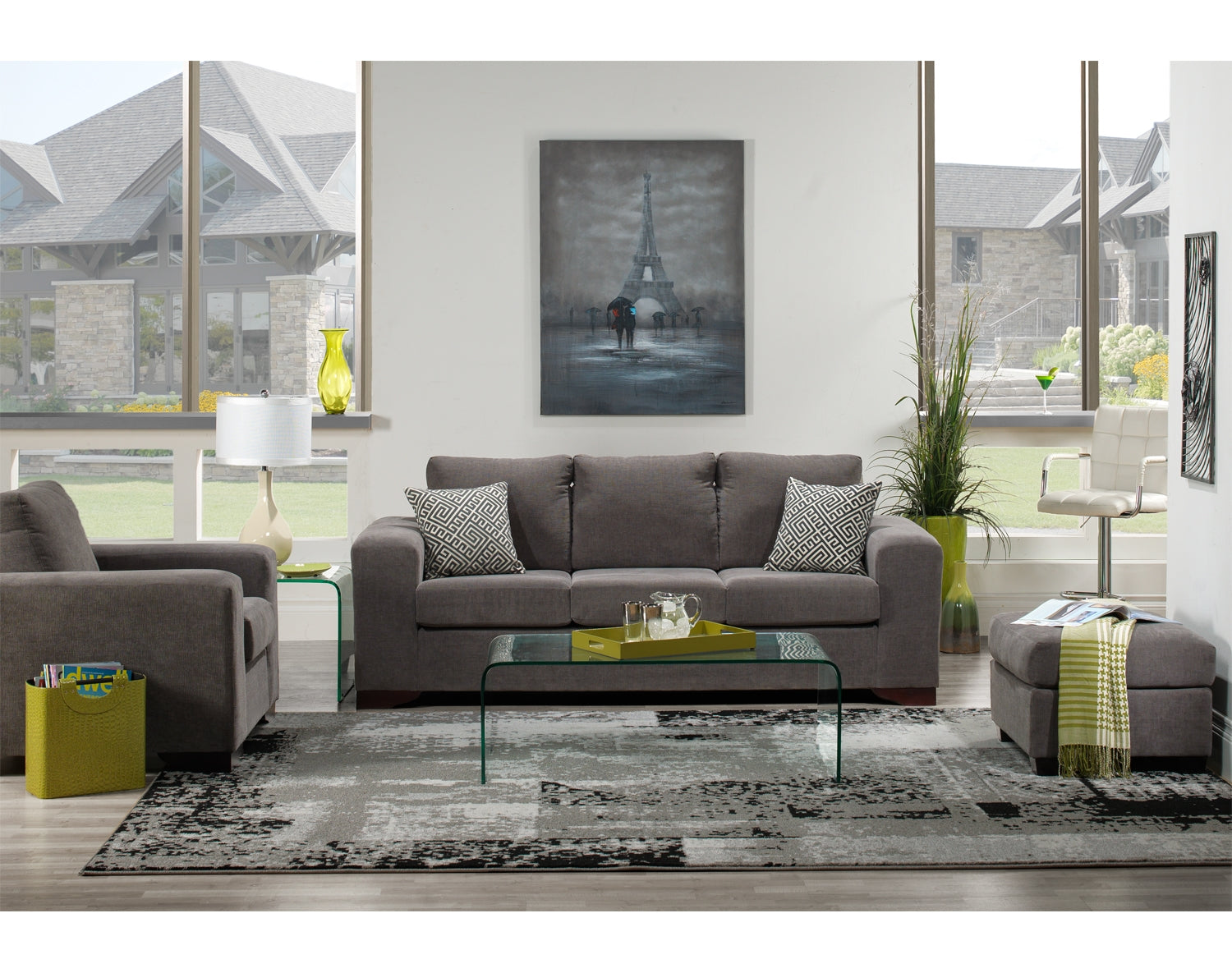 Flow End Table - Glass