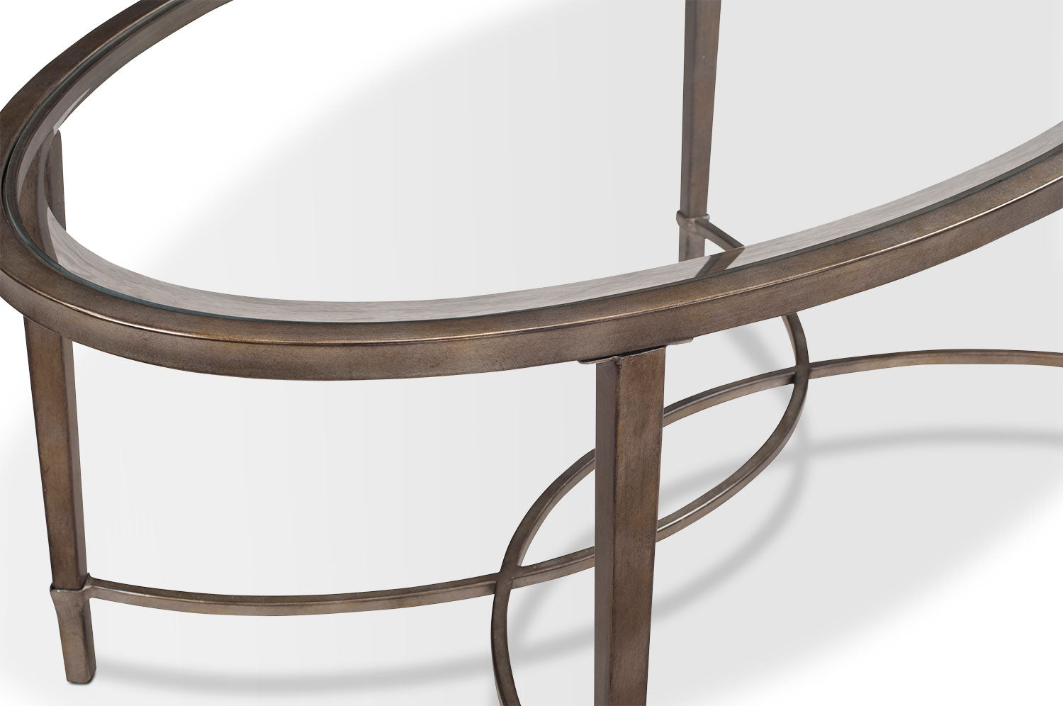 Copia Coffee Table - Glass and Gold