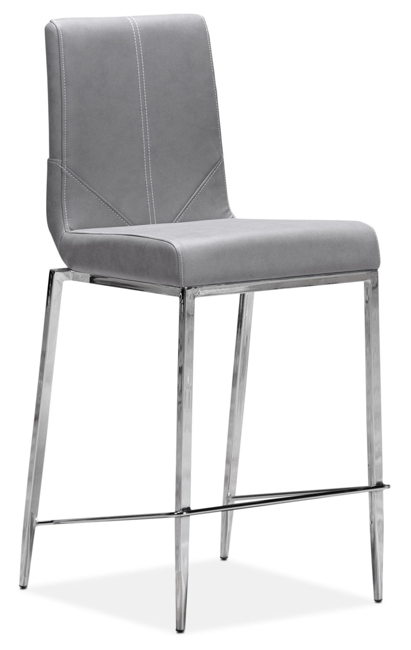 Prescott Counter Height Stool Grey Leon's