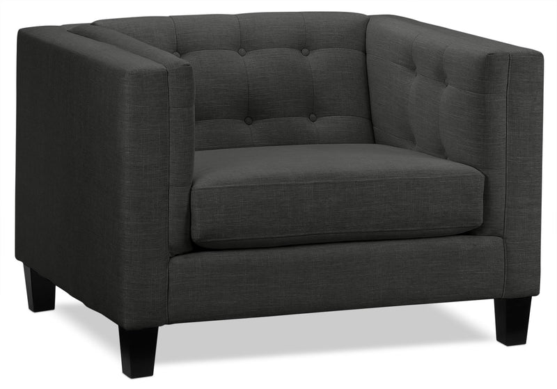 Astin Chair and a Half Dark Grey Leon's