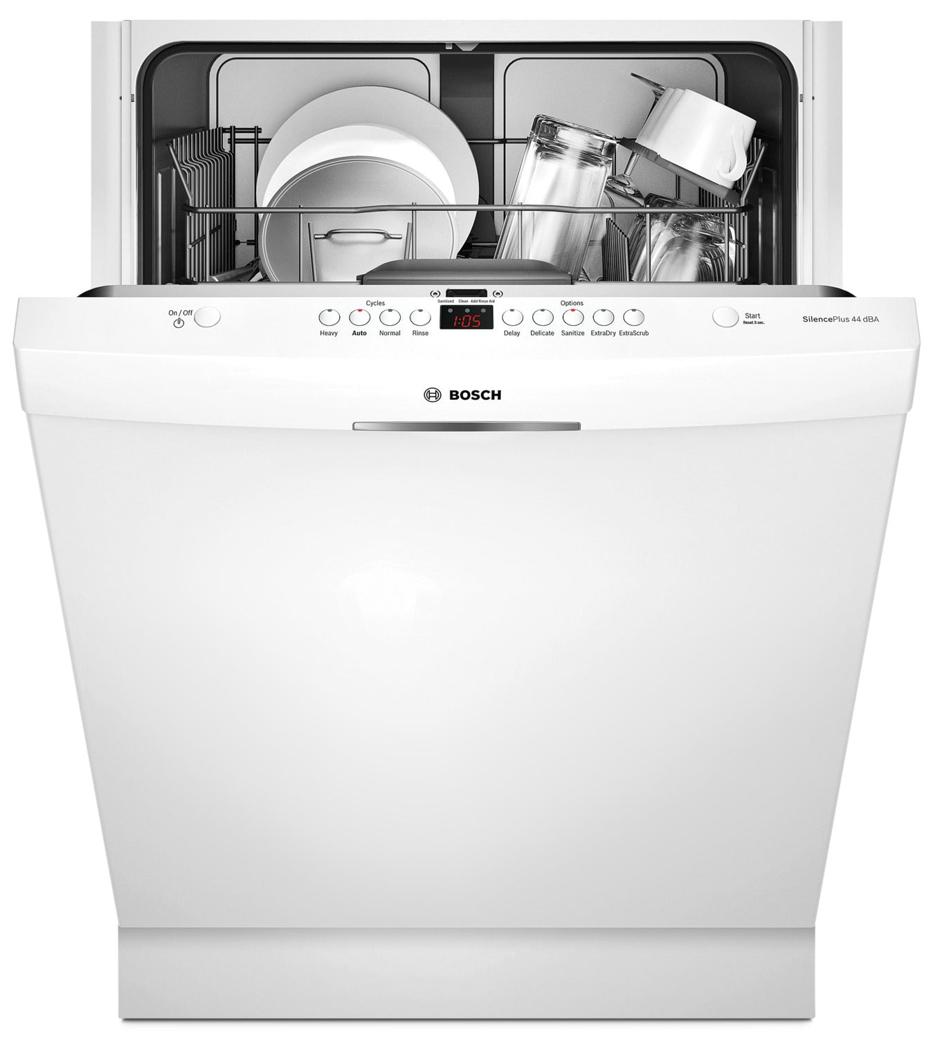 Bosch White 24" Dishwasher - SHS63VL2UC