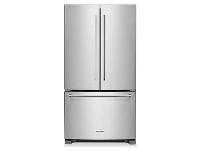 KitchenAid 36" 25 Cu. Ft. Stainless Steel French Door Refrigerator - KRFF305ESS