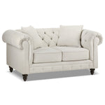 Nubia Loveseat - Pearl