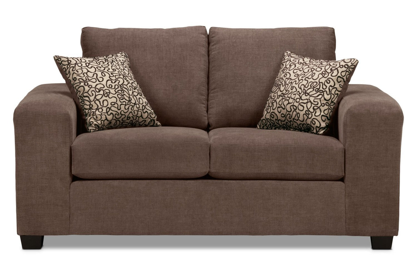 Fava Sofa, Loveseat and Chair Set - Light Brown
