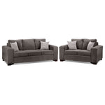 Fava Sofa and Loveseat Set - Grey