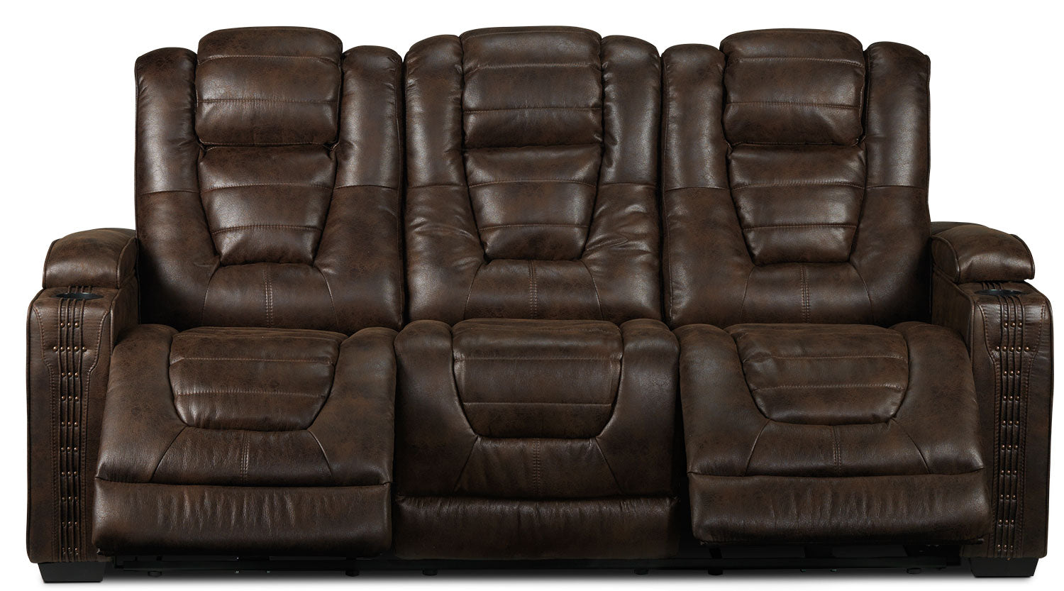 Dakota Power Reclining Sofa - Walnut