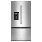 KitchenAid 35.8" 23.8 Cu. Ft. Stainless Steel Counter-Depth French Door Refrigerator - KRFC704FPS