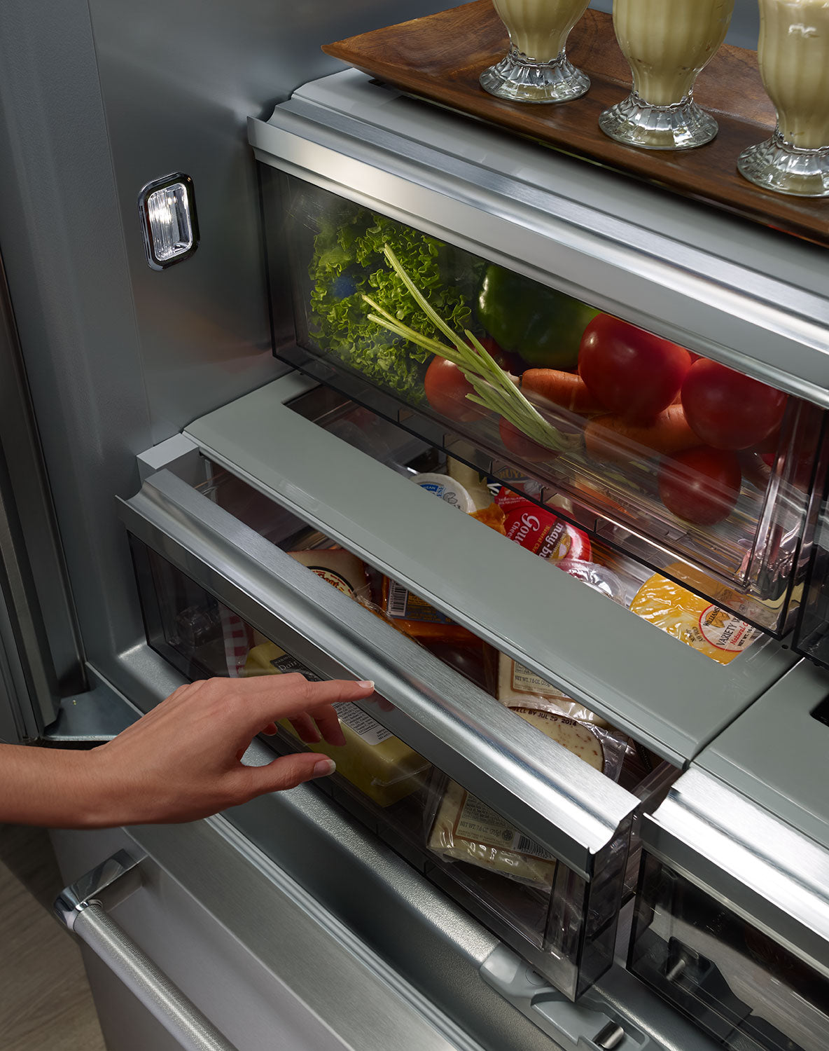 KitchenAid 42.25" 24.2 Cu. Ft. Stainless Steel French Door Refrigerator - KBFN502ESS