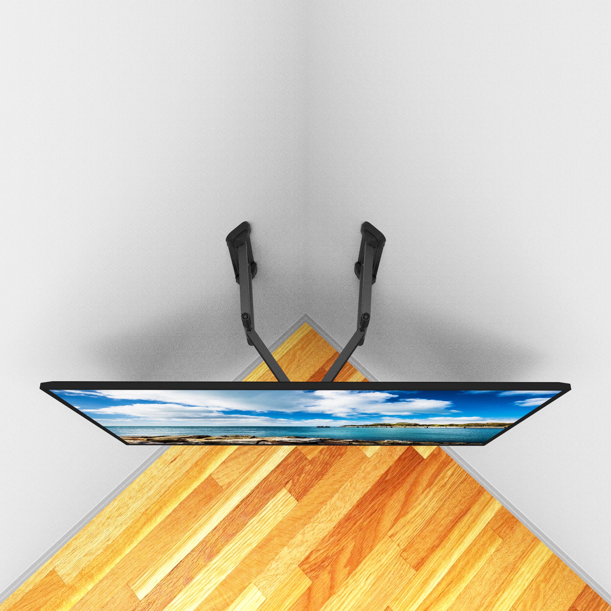 Full Motion Corner TV Wall Mount for 37" to 70" TVs - PDC650