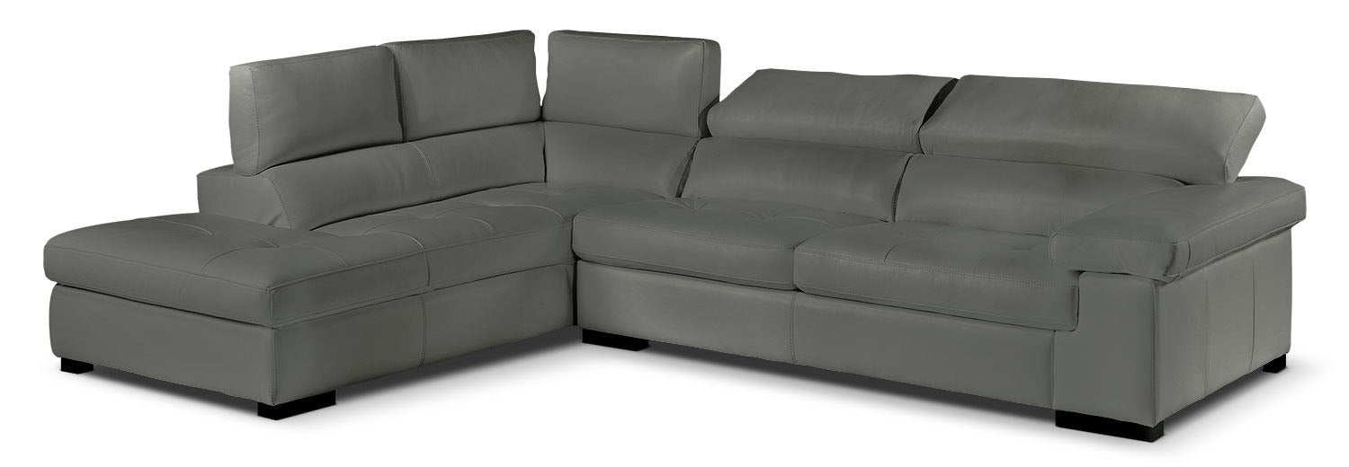 Underwood 2-Piece Sectional with Left-Facing Chaise - Charcoal