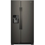 Whirlpool 35.5" 25 Cu. Ft. Black Stainless Steel Side-by-Side Refrigerator - WRS555SIHV