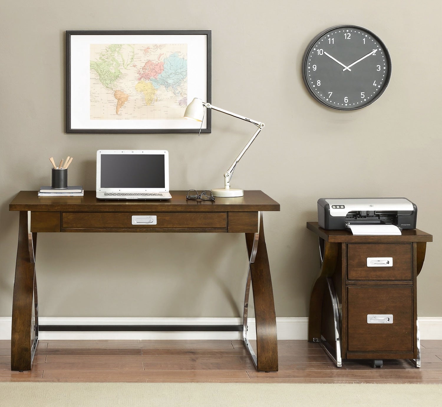 Savo 2-Drawer File Cabinet - Brown