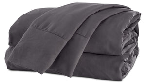 Acadia King Sheet Set - Medium Grey