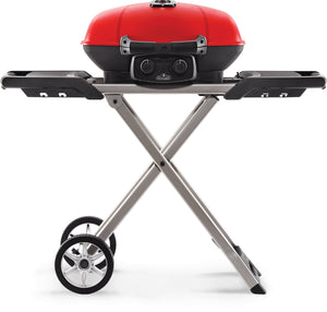 Napoleon TravelQ 285X Portable Propane Gas Grill and Scissor Cart with Griddle - TQ285X-RD-1-A