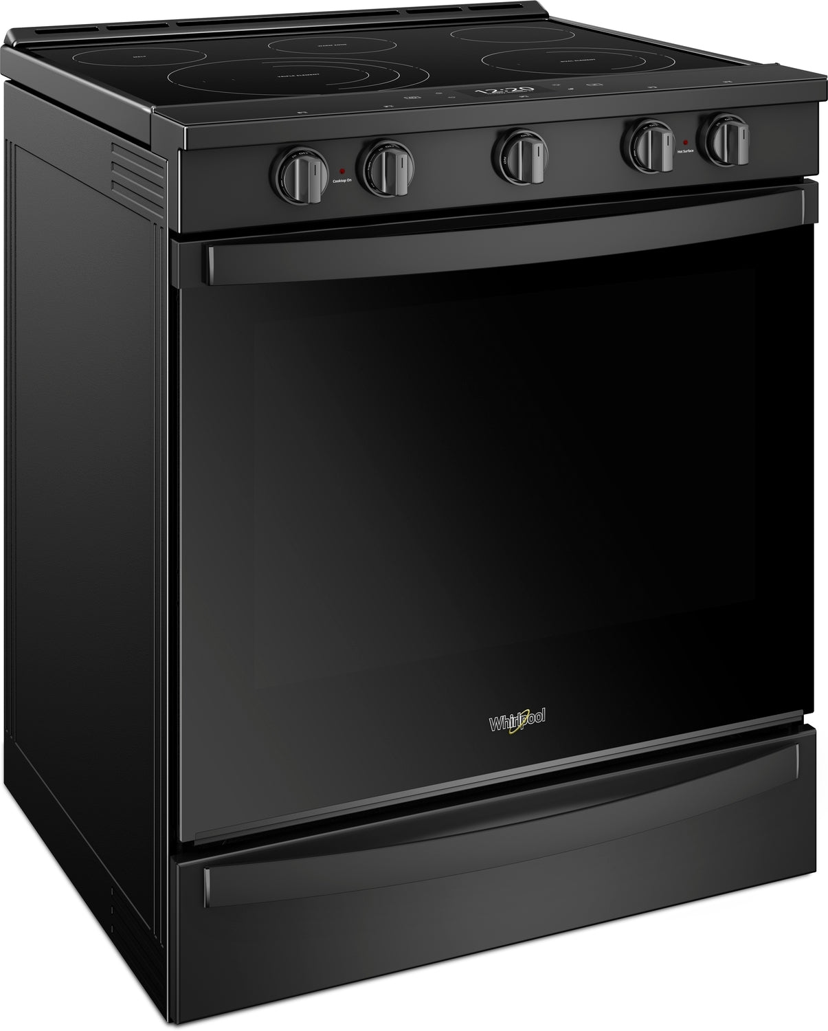 Whirlpool Black Slide-In Electric True Convection Range (6.4 Cu. Ft.) - YWEE750H0HB