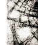 Abyss 5' x 8' Area Rug - Black and White
