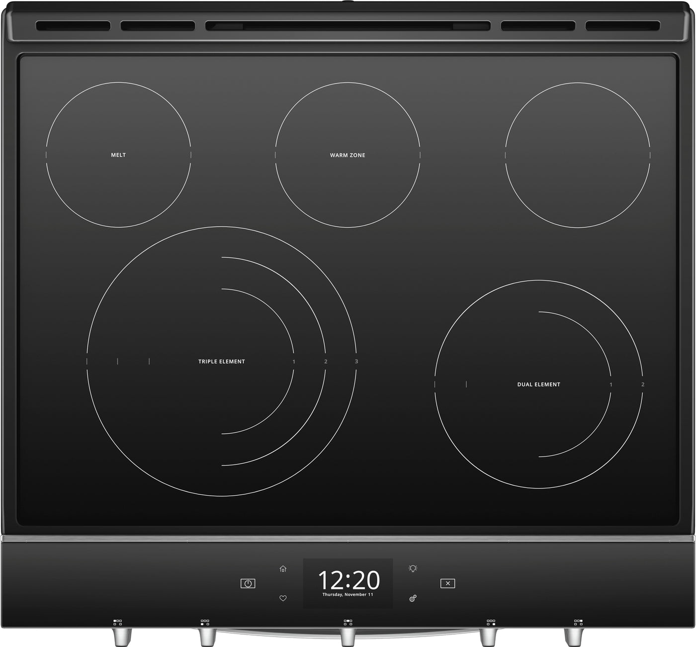 Whirlpool Stainless Steel Slide-In Electric True Convection Range (6.4 Cu. Ft.) - YWEE750H0HZ