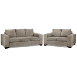 Fava Sofa and Loveseat Set - Pewter