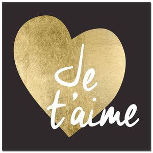 Je t'aime Canvas Print (40" X 40")